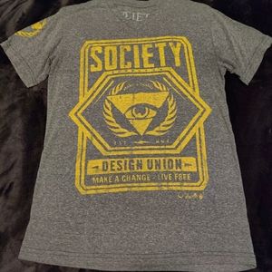 Medium Society V-neck Tee